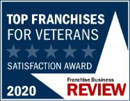 Franchise Business Review - Top Franchises for Veterans Satisfaction Award 2020